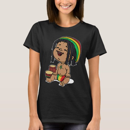 Funny Reggae Jamaica Music Ragga Reggaeton Relax F T-shirt (Voorkant)