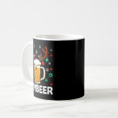 Funny Reinbeer Winedeer Beer Wine Matching Couples Koffiemok (Voorkant links)