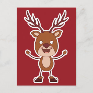 Funny Reindeer briefkaart