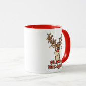 Funny Reindeer Christmas – Oh Deer Mok (Voorkant rechts)
