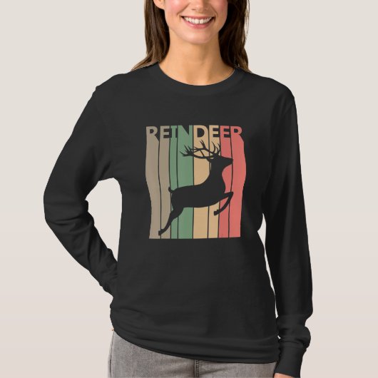 Funny Reindeer Costume T-shirt (Voorkant)