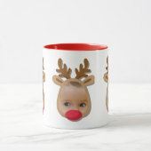 Funny Reindeer Faces Mok (Midden)