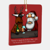 Funny Reindeer Games Holiday Ornament (Rechts)