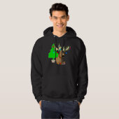 Funny Reindeer Holiday Hoodie (Voorkant volledig)