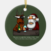 Funny Reindeer Humor Ornament (Voorkant)