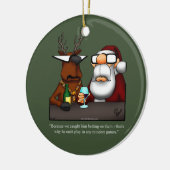 Funny Reindeer Humor Ornament (Links)