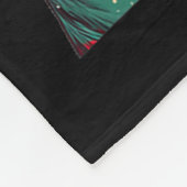 Funny Reindeer In Christmas Sweater And Vr Headset Fleece Deken (Hoek)