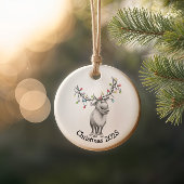 Funny Reindeer Keramisch Ornament