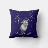 Funny Reindeer Kussen (Achterkant)