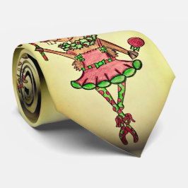 Funny Reindeer Men's Christmas Tie Stropdas