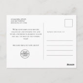 Funny Reindeer Merry kerst Corporate Greeting Briefkaart (Achterkant)