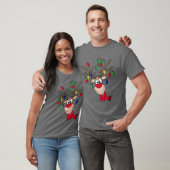 Funny Reindeer Merry Kerstmis T-shirt (Unisex)