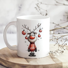 Funny Reindeer Mug – Oh Deer Christmas! Koffiemok