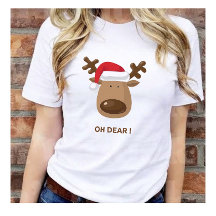 Funny Reindeer “Oh Dear!” for Friendsgiving gift