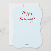 Funny Reindeer Ornament kerstkaart (Achterkant)