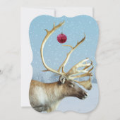 Funny Reindeer Ornament kerstkaart (Voorkant)