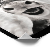 Funny Reindeer Selfie Christmas Santa Funny Kids Poster (Hoek)