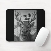 Funny Reindeer Selfie Santa Boys Girls Christmas  Muismat (Met muis)