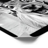 Funny Reindeer Selfie Santa Christmas Men Women Ki Poster (Hoek)