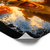 Funny Reindeer Selfie Santa Merry Christmas Men Wo Poster (Hoek)