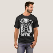 Funny Reindeer Selfie Santa Sleigh Christmas Holid T-shirt (Voorkant volledig)