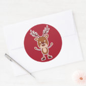 Funny Reindeer stickers (Envelop)