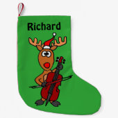 Funny Reindekerst Stocking Kleine Kerstsok (Voorkant)