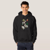Funny Reindeles Xmas Hondenliefhebbers voor kerstm Hoodie (Voorkant volledig)