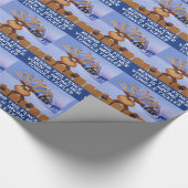 Funny reinreder cadeaupapier (Hoek)