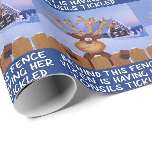 Funny reinreder cadeaupapier (Rol Hoek)