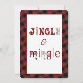 Funny reinreder-feestfeestfeestdag, uitnodiging (Achterkant)