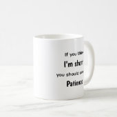 Funny Relatable Quotes Short Mug Anger Issue Koffiemok (Voorkant rechts)