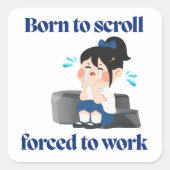 Funny Relatable Sticker for Laptop,Journals & more (Voorkant)