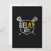 Funny ReLAX Bro Lacrosse Gezegde Verstoord Kaart (Voorkant)