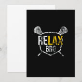 Funny ReLAX Bro Lacrosse Gezegde Verstoord Kaart (Voorkant / Achterkant)
