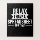 Funny Relax heeft spreadsheets accountantsgegevens Legpuzzel (Verticaal)