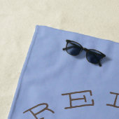 Funny Relax on Tropical Cactus Photo Custom Text Strandlaken (In situ)