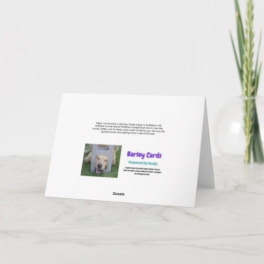 Funny Relaxed Dog met Wine Birthday Kaart (Achterkant)