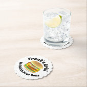 Funny Relish Your Buns Hamburger Kartonnen Onderzetters (Insitu)