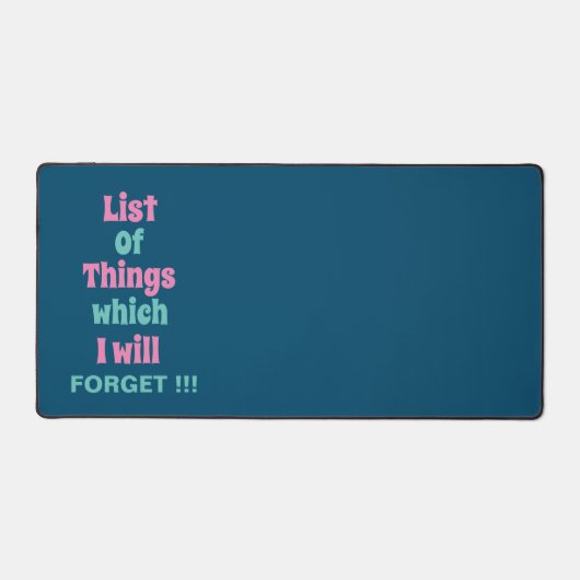 Funny Reminder voor Forgetful People Bureaumat (Voorkant)