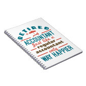 Funny Remoe Accountant Way Happier Notitieboek (Rechterzijde)