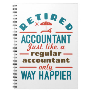 Funny Remoe Accountant Way Happier Notitieboek