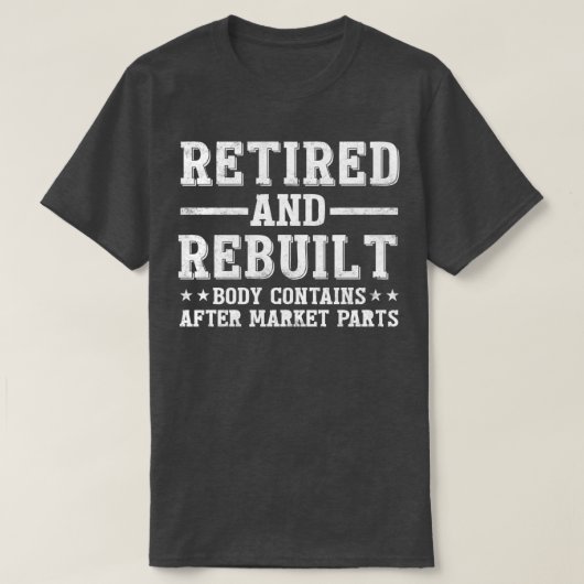Funny Remoe and Rebuilt Hip Knee Replacement Par T-shirt (Design voorkant)