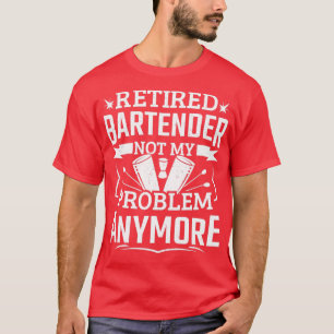 Funny Remoe Bartender Probleem Mannen Bartending T-shirt