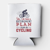 Funny Remoe Cyclist Retirement Plan Ride Bicycle Blikjeskoeler (Voorkant)