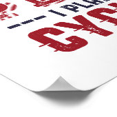 Funny Remoe Cyclist Retirement Plan Ride Bicycle Poster (Hoek)