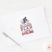Funny Remoe Cyclist Retirement Plan Ride Bicycle Ronde Sticker (Envelop)