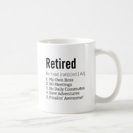 Funny Remoe Definition Gift for Retirement Gag Koffiemok