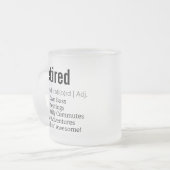 Funny Remoe Definition Gift for Retirement Gag Matglas Koffiemok (Voorkant links)