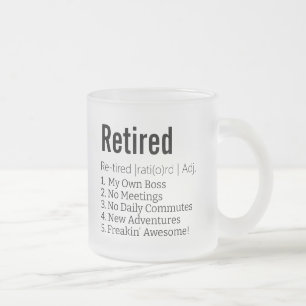 Funny Remoe Definition Gift for Retirement Gag Matglas Koffiemok